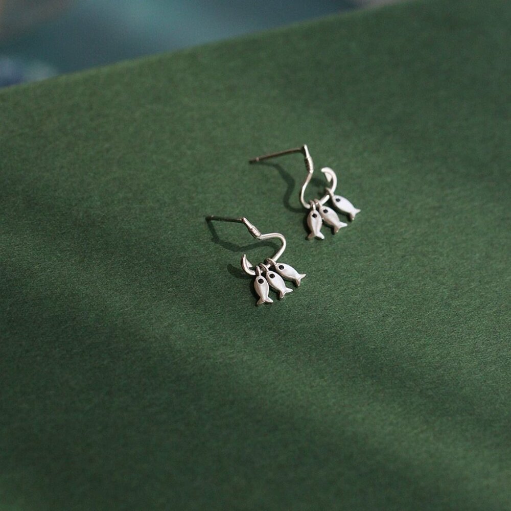 Silver Dangle Earrings - image 5